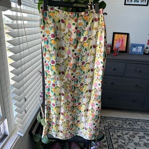 Maison Cleo satin skirt